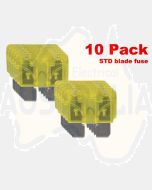 Ionnic BF20/10 ATC/ATO Blade Fuse 20A - Yellow (Pack of 10)