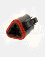 Deutsch DT06-3S-P012 DT Series 3 Socket Plug