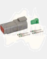 Deutsch DT Series 4 Way Receptacle Connector Kit with Green Band Contacts