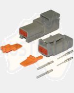 Deutsch DTM Series 2 Way Connector Kit with Nickel Contacts