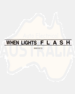 Ionnic 882-913 Bus Warning Light Kit Decal - "WHEN LIGHTS FLASH" - NSW