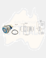 Ionnic L22-RG Vandal Switch Resistant 12-24V D/M & D/B - Green