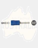 IONNIC QKC30 Blue Pin Crimp Terminals (Pack of 100)