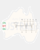 Ionnic R102-24RR Switch Rocker DP/DT On/Off/No - 24V