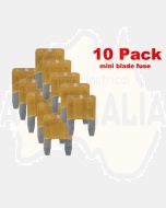 Ionnic MF5/10 ATM Mini Blade Fuse 5A - Orange (Pack of 10)