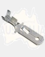 Quickcrimp Non Insulated Male Crimp Terminals - Tin Plated Brass, 6.3mm Tab, 0.8-1.5mm2 wire size