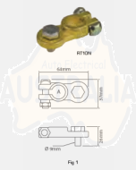 Quikcrimp RT10N Battery Terminal - 16mm Bolt, Negative