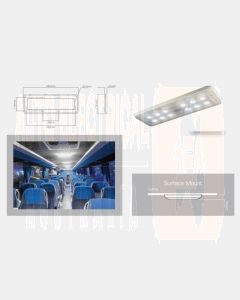 IONNIC ECLED30 Rectangular Surface Mount Dome Light