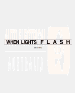 Ionnic 882-913 Bus Warning Light Kit Decal - "WHEN LIGHTS FLASH" - NSW