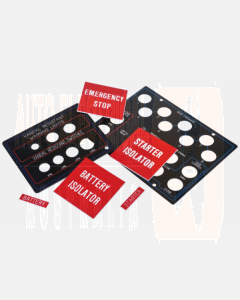 Ionnic ENG-BATTERY Adhesive Backed Egraved Panels - 40 x 10mm