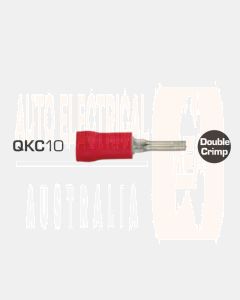 IONNIC QKC10 Red Vinyl Insulated Pin Terminals (Pack of 100)