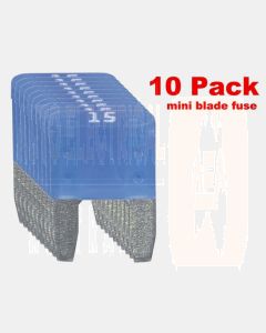 Ionnic MF15/10 ATM Mini Blade Fuse 15A - Blue (Pk of 10)