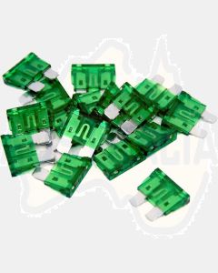 Ionnic BF30/100 ATC/ATO Blade Fuse 30A - Green (Pack of 100)