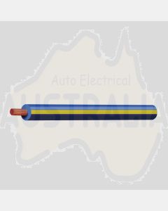 Ionnic TW100-BLU/YEL-500 Thin Wall Blue Cable - Yellow Trace (1.0mm2)