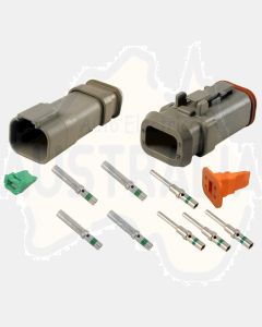 Deutsch DT4-1-E008 4 Way Connector Kit with Shrink Boot Adapter Modification