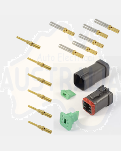 Deutsch DT6-4-CAT 6 Way CAT Spec Connector Kit with Gold Contacts