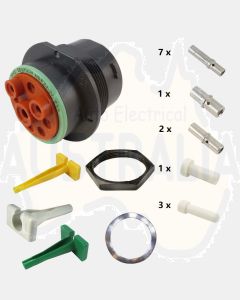 Deutsch P24-24-9SN HDP20 Series 9 Cavity Receptacle Kit