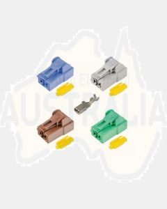 Ionnic MT204/100 FH50 Connector Inc. Secondary Lock - Green (Pk of 100)