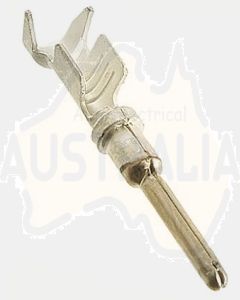 TE Connectivity AMPSEAL 16, Male Crimp Terminal Contact, Nickel Plating, 0.75mm² to 2mm², 18AWG to 14AWG (Pack of 100)