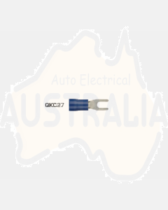Quikcrimp Fork/ Spade Terminal 3mm Size - Vinyl Blue