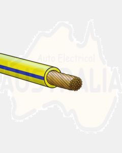 Ionnic TW100-YEL/BLU-500 Thin Wall Yellow Cable - Blue Trace (1.0mm2)