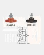 Bussmann JB3816-2 Stud Junction Block Black 250A