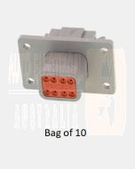 Deutsch DT04-08PA-L012/10 DT Series 8 Pin Receptacle  - Bag of 10