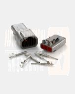 Deutsch DTM Series 3 Way Connector Kit with F Crimp Contacts