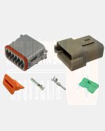 Deutsch DT Series 12 Way Connector Kit with F Crimp Contacts