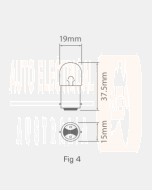 Ionnic 2626/10 Globe Halogen 24V 5W BA15D