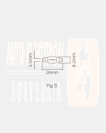 Ionnic 6428/10 Globe Halogen Festoon 12V 3W SV7 (28mm)