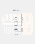 Ionnic 7528/10 Globe Halogen 12V 21/5W BAY15d