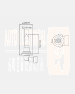 Ionnic 9006 Globe Halogen HB4 12V 51W P22d Base