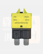 Ionnic CB227-20/10 227 Series Circuit Breaker ATC Blade - 20A, Pack of 10 (Yellow)