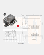 Ionnic P2512150HD 12V 130A Change Over Relay Power w Resistor Protection