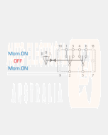 Ionnic R302-12RR Switch Rocker DP/DT Mom.On/Off/Mom.On 12V