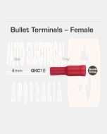 Quikcrimp Bullet Female Pre-Insulated Terminal Red 0.5 - 1.5mm2 Pack of 100