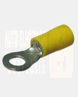 Quikcrimp Yellow 5MM Ring Terminal 3/16 (100)