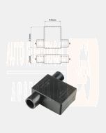 Ionnic SY2915B/100 17.5mm Cable, Double Cable Entry - Black Battery Terminal Insulator (Pack QTY 100) 