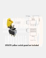 Ionnic TS302E Toggle Switch Double Pole Mom.On/Off/Mom/On - Blade (12-24V)