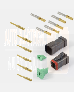 Deutsch DT6-4-CAT 6 Way CAT Spec Connector Kit with Gold Contacts