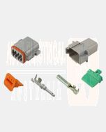 Deutsch DT Series 8 Way Connector Kit with F Crimp Contacts