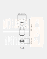 Ionnic 1058/10 Globe Halogen 12V 21W BA15D