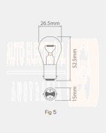 Ionnic 1061/10 Globe Halogen 24V 21W BA15D