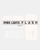 Ionnic 882-913 Bus Warning Light Kit Decal - "WHEN LIGHTS FLASH" - NSW