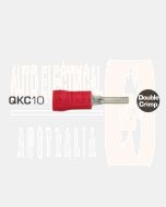 IONNIC QKC10 Red Vinyl Insulated Pin Terminals (Pack of 100)