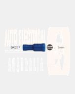 Ionnic QKC37 Blue Vinyl Insulated 5mm Female Bullet Terminal (Pack of 100)