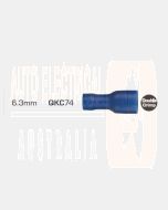 Quikcrimp 1.5 - 2.5mm2 Fully Insulated Qc Female Terminal Blue